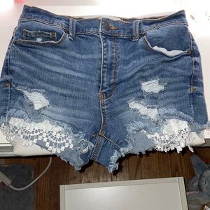 Denim shorts